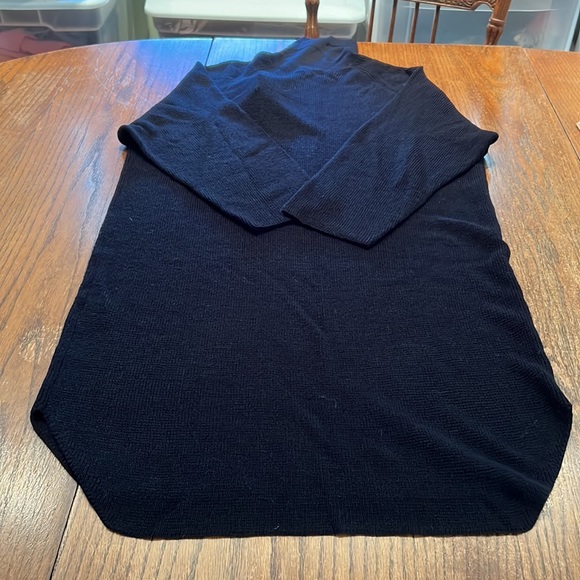 Oak + Fort Black Turtleneck Sweater Dress Made Of Acrylic And Wool Size M - Picture 6 of 7